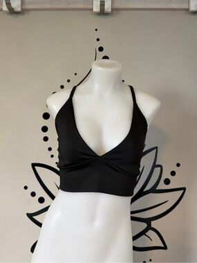 Black Strappy Going Out Crop Top